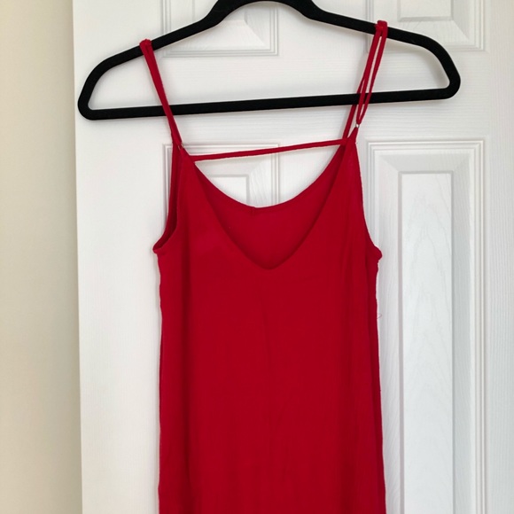 Streetwear Society Midi Red Summer Dress - Picture 4 of 5